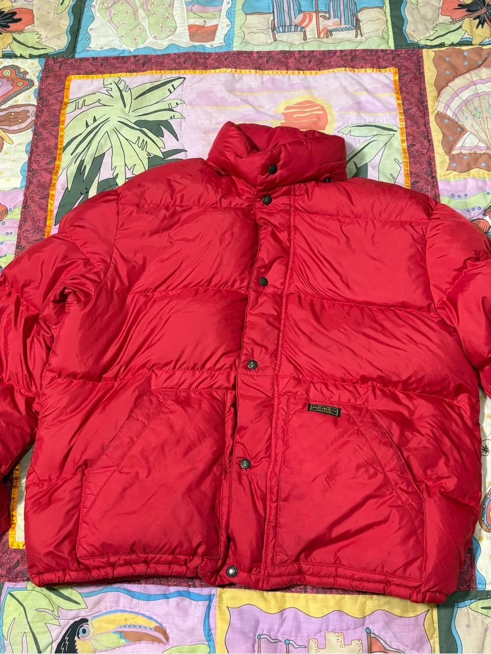 Red polo by ralph lauren puffer jacket xL.